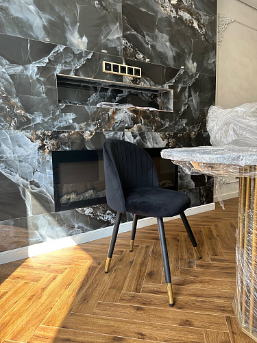 Стул на металлокаркасе Gabi latte / gold / black фото покупателя 353