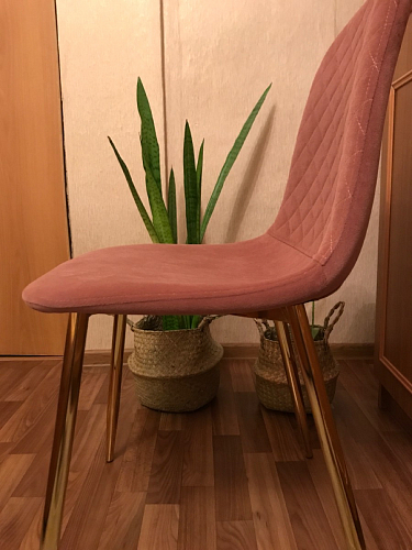 Стул на металлокаркасе Dabl 01 champagne / gold фото покупателя 122