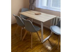 Деревянный стол Барон О 200 х 90 черная пленка шагрень / белый фото покупателя 1