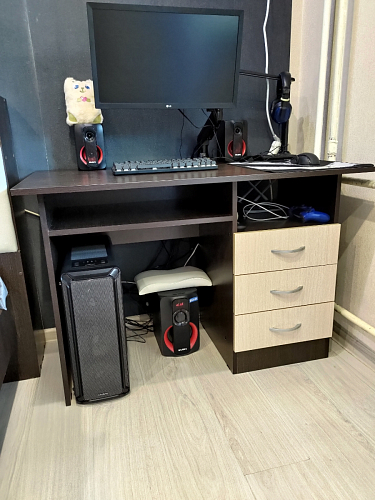 Стол письменный Бриз МДФ волна лайм / ясень светлый фото покупателя 120