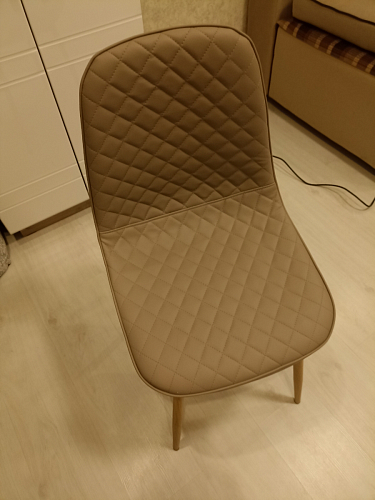 Стул на металлокаркасе Capri dark beige / white фото покупателя 57