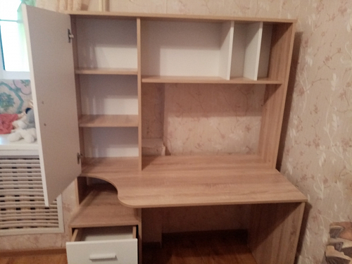 Письменный стол КСТ-16 левый венге / беленый дуб фото покупателя 66