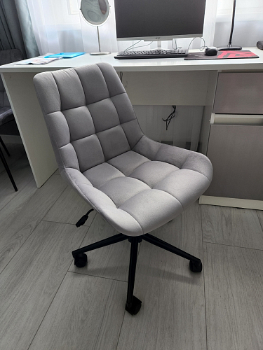 Компьютерное кресло Честер экокожа бежевая / белый фото покупателя 32