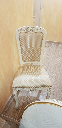 Деревянный стул Клето патина золото / ромб фото покупателя 12