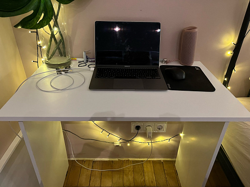 Стол письменный Kiwi белый - Уцененный экземпляр фото покупателя 14