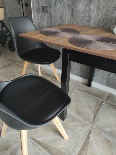 Деревянный стул Bonuss black / black фото покупателя 40