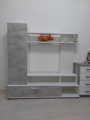 Готовая гостиная Jimenez дуб венге / белый глянец фото покупателя 36