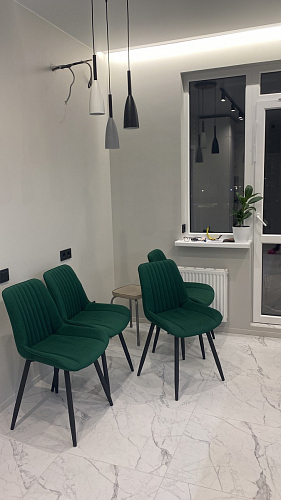 Стул на металлокаркасе Седа К латте / черный фото покупателя 29