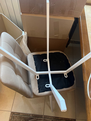 Стул на металлокаркасе Чилли бирюзовый / черный фото покупателя 1377