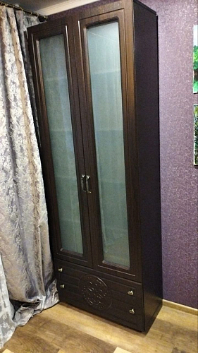 Витрина Монблан МБ-27К венге / орех шоколадный фото покупателя 4