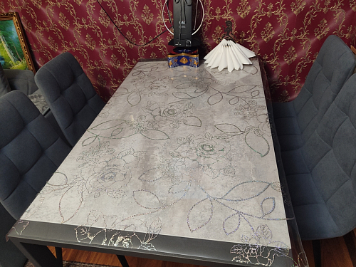 Стол Центавр бетон / графит фото покупателя 54