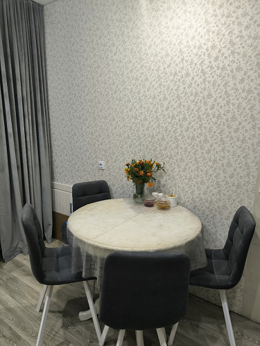 Стул на металлокаркасе Чилли К светло-серый велюр / черный каркас фото покупателя 384