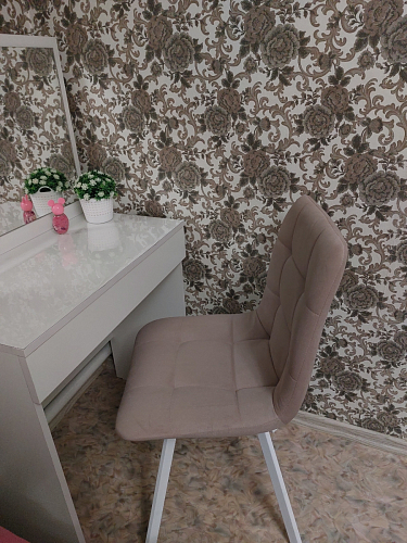 Стул на металлокаркасе Чилли К черный / зеленый фото покупателя 172