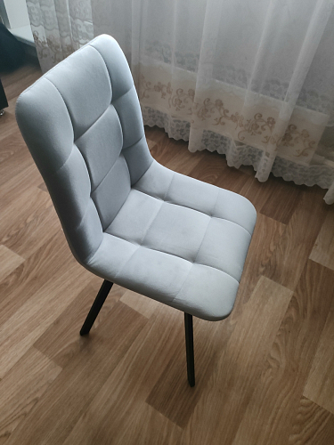 Стул на металлокаркасе Чилли синий / белый фото покупателя 715