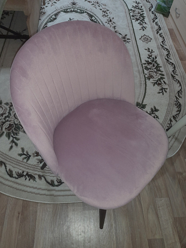 Стул на металлокаркасе Gabi 1 light blue / black / gold фото покупателя 71