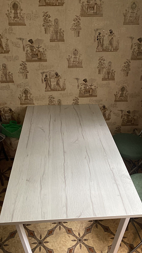 Деревянный стол Лота Лофт 120x75 дуб крафт табачный / черный матовый фото покупателя 385