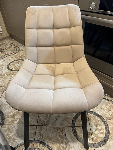 Стул на металлокаркасе Челси бежевый / белый каркас фото покупателя 18