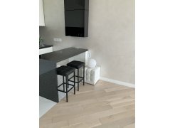 Барный стул Лофт кожзам темно-серый / черный матовый фото покупателя 36