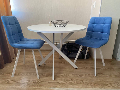 Стул на металлокаркасе Чилли зеленый / белый каркас фото покупателя 209