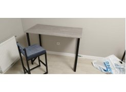 Барная стойка Дилан Лофт 120х40х90 бетон светлый фото покупателя 126