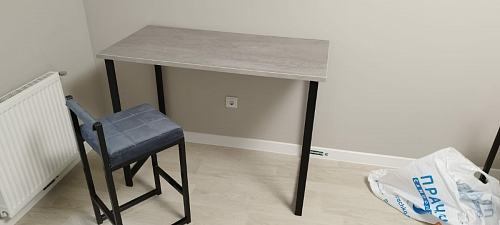 Барная стойка Дилан Лофт 120х40х98 дуб делано темный фото покупателя 126