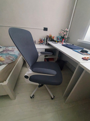 Компьютерное кресло Konfi light gray / white фото покупателя 37