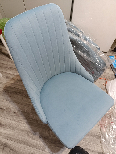 Стул на металлокаркасе Kora light purple / black фото покупателя 334