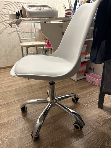 Компьютерное кресло Kolin с подушкой clear / white фото покупателя 426