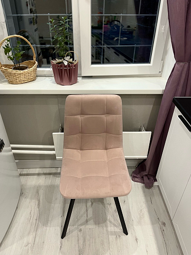 Стул на металлокаркасе Чилли бежевый / белый каркас фото покупателя 732