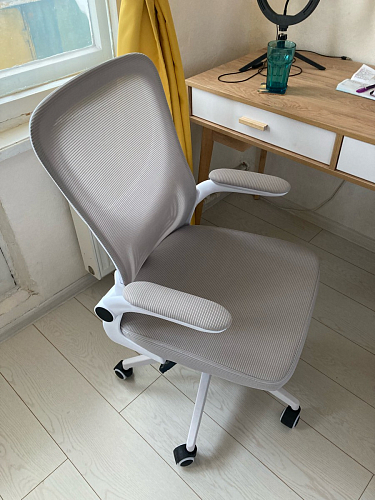 Компьютерное кресло Konfi gray / blue / white фото покупателя 5