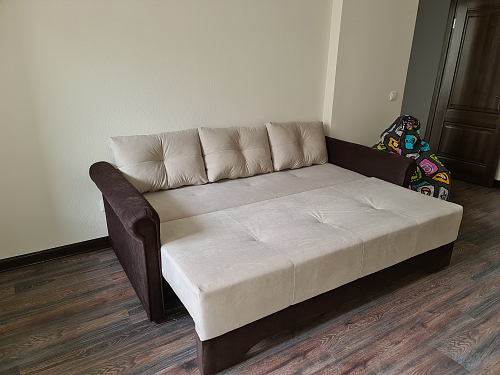 Диван Марвена голубой велюр фото покупателя 1