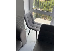 Стул на металлокаркасе Чилли светло-серый / черный фото покупателя 370