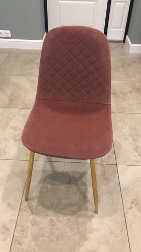 Стул на металлокаркасе Dabl wine red фото покупателя 173