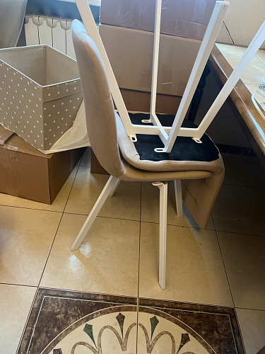 Стул на металлокаркасе Чилли зеленый / черный фото покупателя 1378