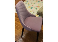 Стул на металлокаркасе Kora white / light purple фото покупателя 17