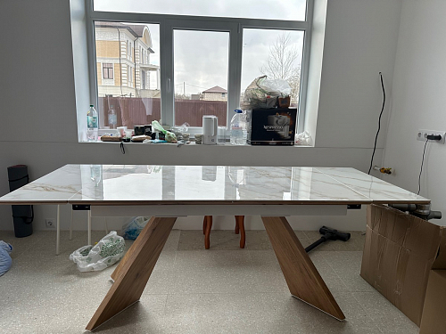 Керамический стол Ливи 140(200)х80х78 patagonia bronze / черный фото покупателя 28