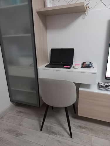 Стул на металлокаркасе Gabi 1 light purple / black фото покупателя 499