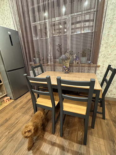 Обеденная группа Sonata/Соната антик / графит фото покупателя 22