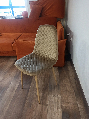 Стул на металлокаркасе Capri dark beige / white фото покупателя 39