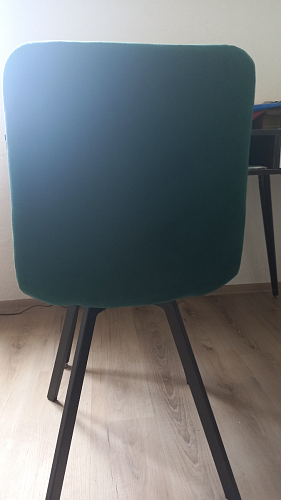 Стул на металлокаркасе Чилли черный / зеленый фото покупателя 745