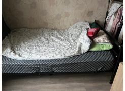 Односпальная кровать Фади 80х200 черная фото покупателя 1163