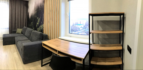 Письменный стол Леон Лофт бетон / черный матовый фото покупателя 44