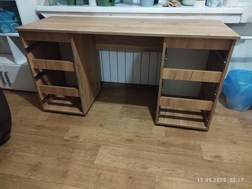 Письменный стол Элла ПС 02 белый / дуб крафт золото фото покупателя 13