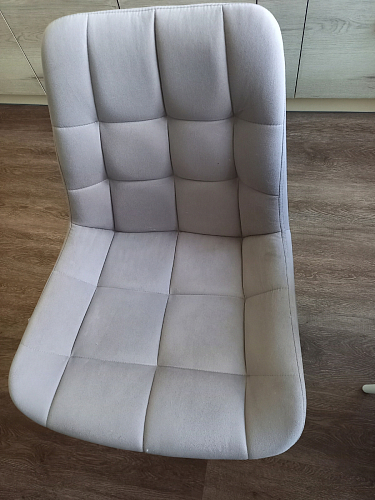 Стул на металлокаркасе Челси бежевый / черный фото покупателя 165