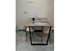 Стол Лота Лофт 140 25 мм черный матовый / бетон фото покупателя 860