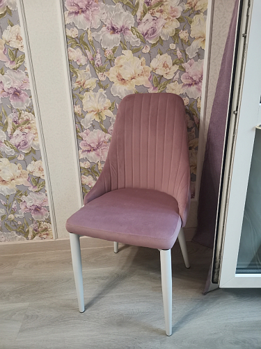 Стул на металлокаркасе Kora light blue / white фото покупателя 188