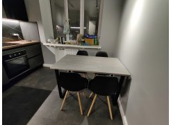 Стол Лота Лофт 140 25 мм черный матовый / дуб вотан фото покупателя 369