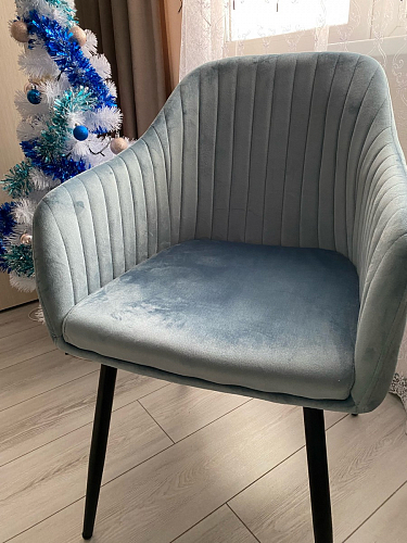 Стул на металлокаркасе Slam синий фото покупателя 54