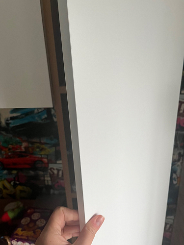 Письменный стол Комфорт 12.71 дуб золотой craft / белая аляска  - Уцененный экземпляр фото покупателя 12