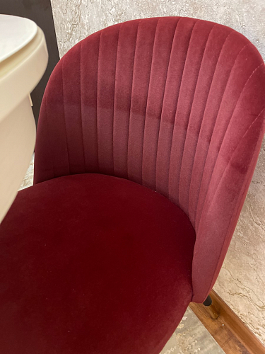 Стул на металлокаркасе Gabi 1 light purple / black / gold фото покупателя 144